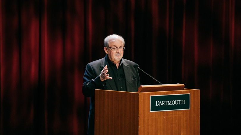 salman rushdie speaks at dartmouth, summer 2017