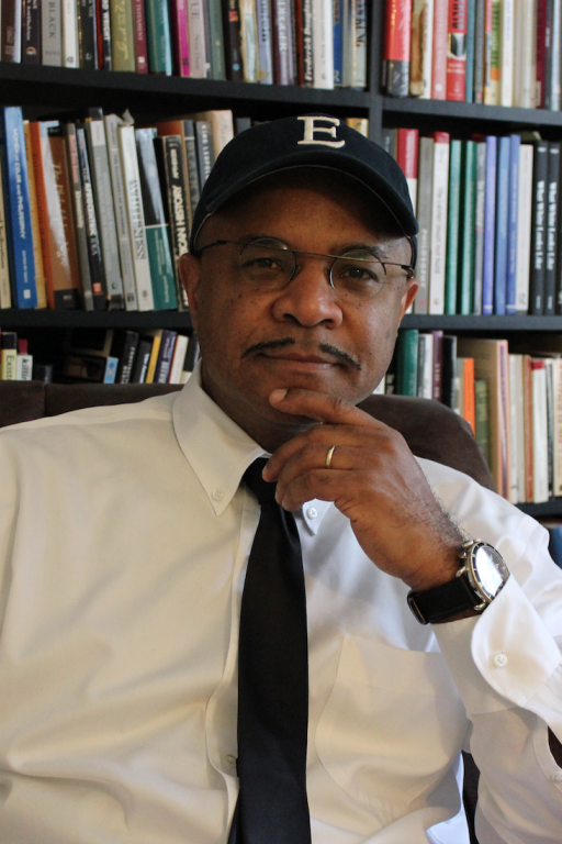 George Yancy sits in his office.